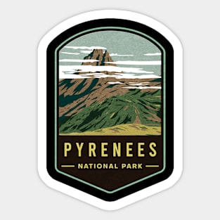 Pyrenees National Park Sticker